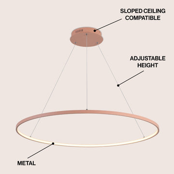 Brice Modern Contemporary Iron Integrated LED Pendant